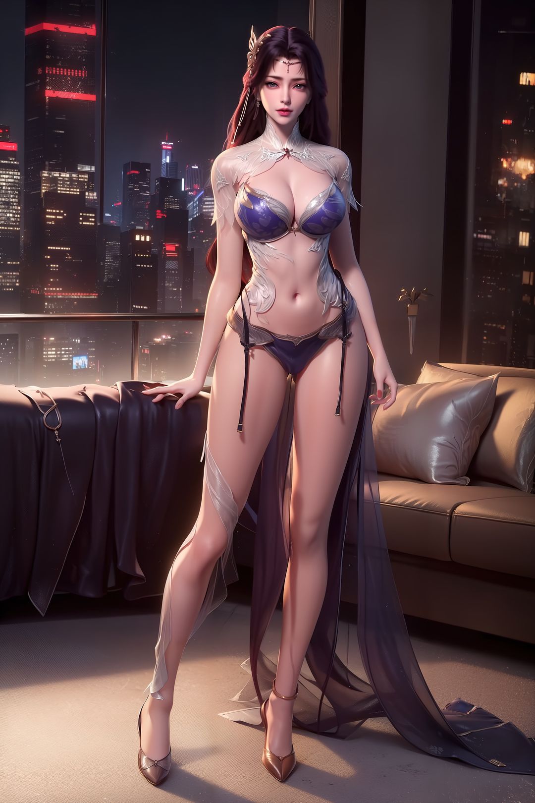 [AI绘画]国漫女主.姜立.云曦.元瑶.南宫婉.妍丽.媚儿.方清雪.李寒衣.流风霜.狠人大帝.红凰.白冰岚第03话