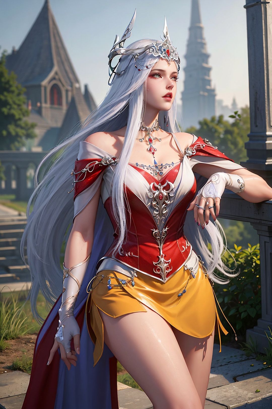 [AI绘画]国漫斗罗大陆女主-小舞.千仞雪.白沈香.胡列娜.波赛西.朱竹清.宁荣荣.阿银第12话