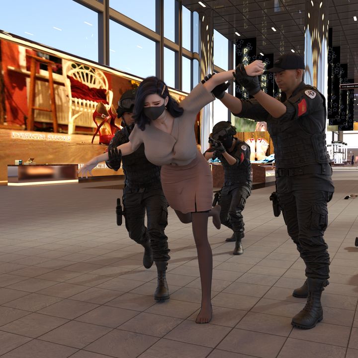 [3D]女特务被捕01-03+外传+设定集02-女教师落网