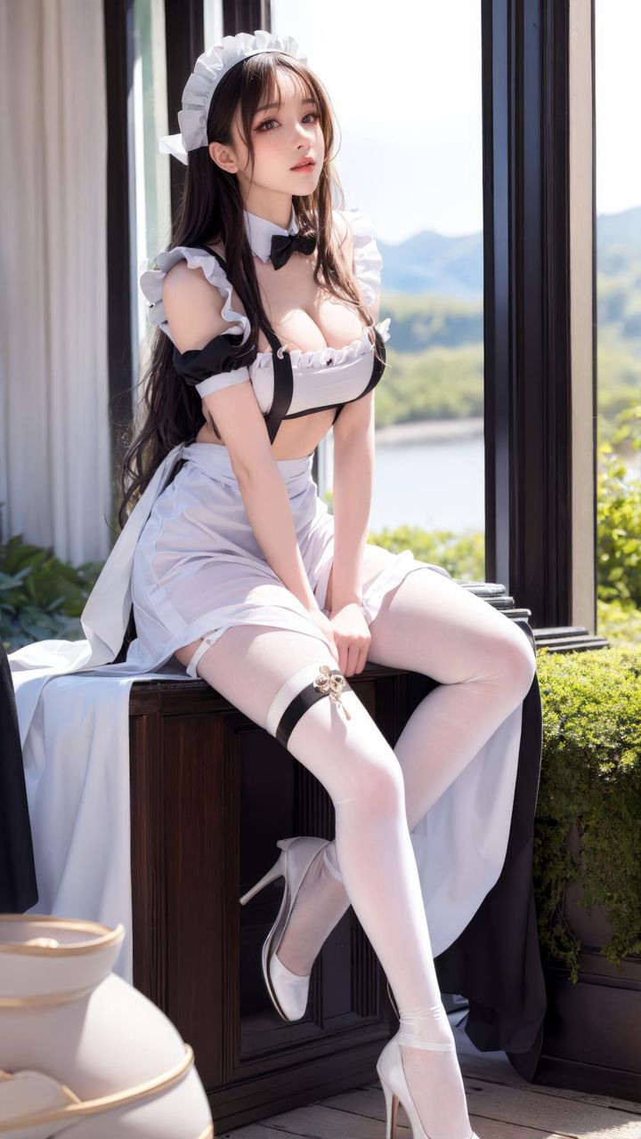 [AI绘画]TheDelicate_黑丝.女仆第03话