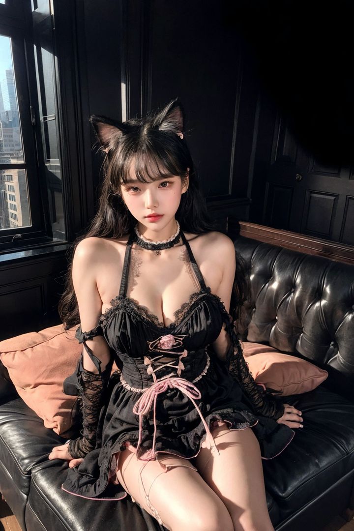 [AI繪畫]BenBen_巨乳.黑絲.露出第06話