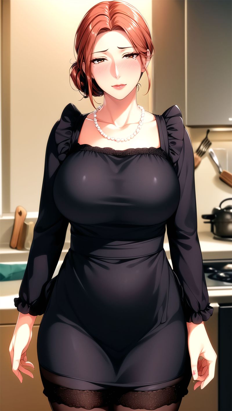 [AI绘画]美人母亲整合肉嫁高柳傢第07话