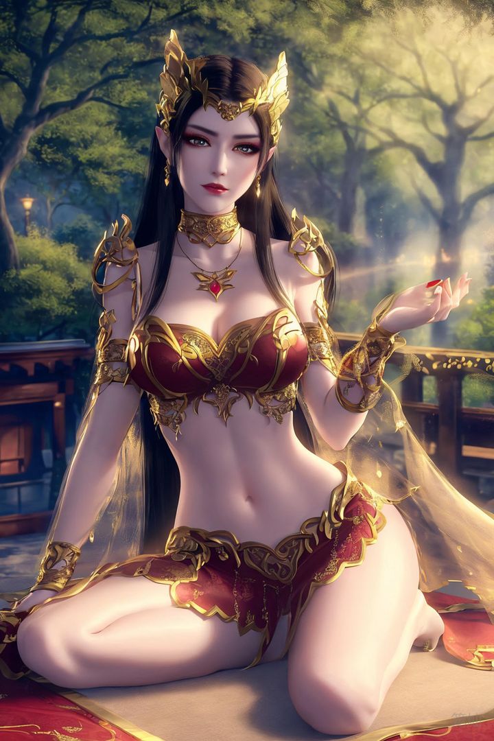 [AI绘画]国漫女主-阿七.蔷薇.高瑶.小舞.云曦.应天王后.美杜莎第08话